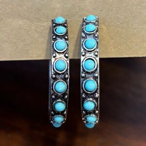 *2 for $10* Turquoise Hoop Earrings